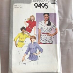 Simplicity blouse pattern